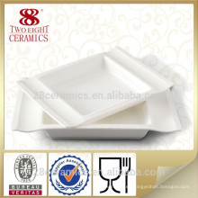 Platos de placa de cerámica de encargo platos, bandeja de porcelana para la venta al por mayor